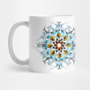 tropic fishes mandala Mug